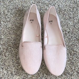Pink loafers